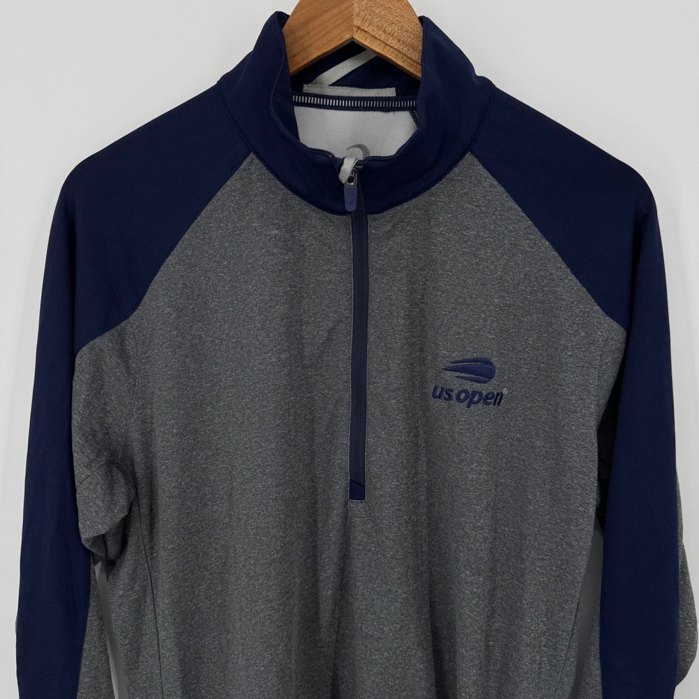 Zero Restriction Us Open Pullover Gray Blue Long … - image 1